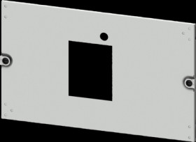 Aperture, rectangular, sheet steel, (W x H x D) 600 x 300 x 10 mm, light gray, 8PQ2030-6BA27