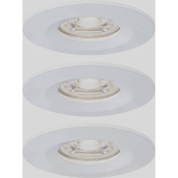 Paulmann 94299 Nova Mini LED Recessed Light Set 3pc 4W White 35mm Coins