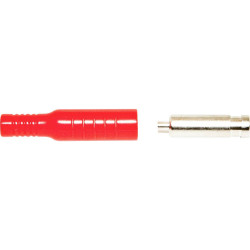 Mueller BU-P5167-2 Banana Socket Red 4mm Insulated Solder/Crimp 18-22 AWG