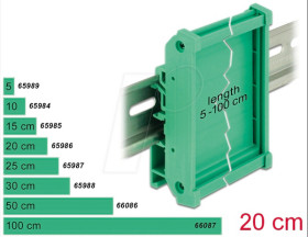 65986 Board Holder for DIN Rail 20 cm long