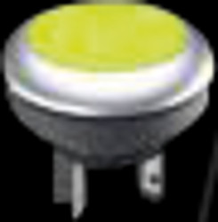 1.15.210.121/2400 Pushbutton, Lumo key 16, 1NO, aperture: Translucent yellow