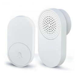 Dzwonek bezprzewodowy sieciowy MiniBell 32 melodie zasięg 150m 25579