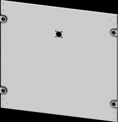 Aperture, rectangular, sheet steel, (W x H x D) 600 x 450 x 10 mm, light gray, 8PQ2045-6BA02