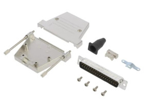 DTSL-RGLJST-37MSSL D-Sub męskie proste lutowanie na przewód gold flash PIN 37