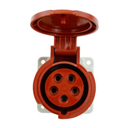 Gniazdo siłowe tablicowe 16A 5P 400V IP44 23371 Famatel