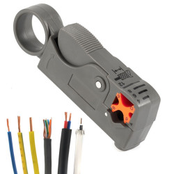 Ściągacz izolacji do kabli przewodów koncentrycznych antenowych