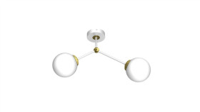 Lampa Sufitowa Joy White / Gold 2Xe14 Mlp7463 Milagro