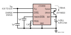 Linear Li-Ion Charger with Termination in ThinSOT