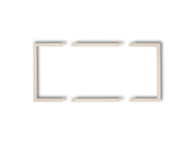 DECO Ramka wypełniająca 2 podwójna beżowy 1DRW-2 KARLIK