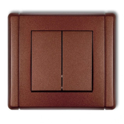 FLEXI Przycisk dwubiegunowy brązowy metalik 9FWP-44.2