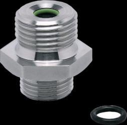 Screw-in adapter, 100 bar/10 MPa, M18, G 1/2 for flow and temperature sensors, E30073