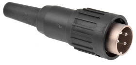 Wtyk Din 4 -pinowe Męski Montaż na kablu M16 300 V AC