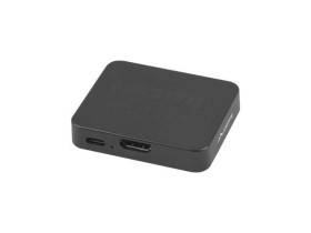 Splitter video Lanberg hdmi-2x hdmi 4k + port usb-c czarny SPV-HDMI-1002