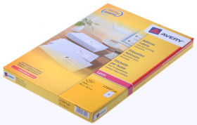 Arkusz papieru etykietowego L7163-100, kolor: Biały Adres, Avery Laserowa