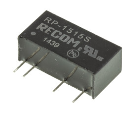 Przetwornica DC-DC, 1W, Uwe 13,5 → 16,5 V DC, Uwy 15V dc, Iwy 66mA, Recom