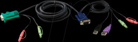 2L-5303UU KVM cable, VGA, USB, audio, 3 m