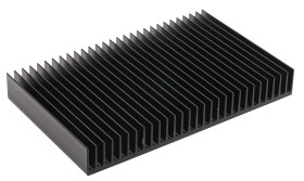 Radiator 125 x 200 x 25mm 0.9K/W Uniwersalny Prostokątny Alu