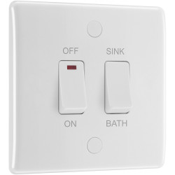 BG 83112 Immersion Heater Switch 10AX 2 Way &#x2B; 20A D.P - Power Led Indicator