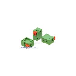 Pololu 2420 - Screwless Terminal Block: 2-Pin, 0.1&quot; Pitch, Side Entry (3-Pack)
