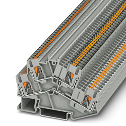 Dwurzędowa złączka szynowa Phoenix Contact 12 → 26AWGWciskane PTTBS 2.5-PV 26A 500 V