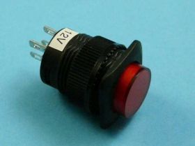 MNG-012R 1,5A LED-12V PRZYCISK OKRĄGŁY
