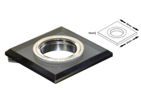 Oprawa sufitowa Worta Black chromowana