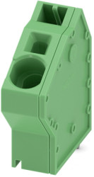 PCB terminal, 1 pole, pitch 10 mm, AWG 18-4, 76 A, spring-clamp connection, green, 1819192