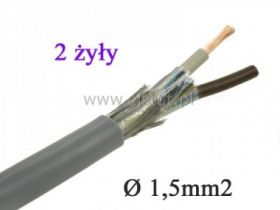 Kabel LIYCY 2x1,5mm2 w ekranie
