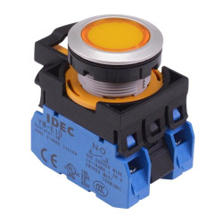 CW4L-A1E20Q4Y Yellow 24V illuminated Maintained Push Button Switch 2NO IP65 IDEC