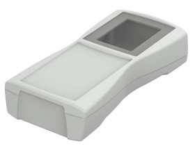 BOPLA BS 603 DIS-7035 (82603235) - obudowa z ABS z oknem wyświetlacza i pojemnikiem na baterie (159,4 x 77,9 x 33,5 mm)