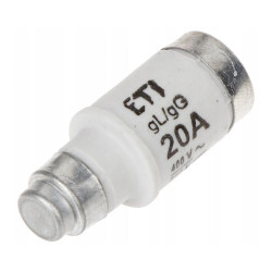 Wkładka topikowa 20A E18 D02 gL/gG / 002212001