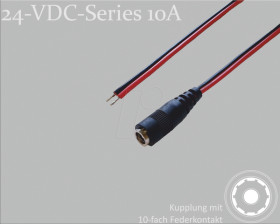 075905-750 Adapter cable, 750 mm, DC coupling to open ends