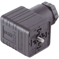 Hirschmann 931 236-100 GDM 2009 J Right-angle Connector Black 2 &#x2B; PE PG9