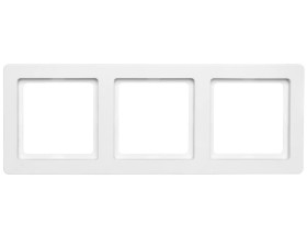 Berker Q.1 Ramka potrójna pozioma/ pionowa śnieżnobiała aksamit 10136089