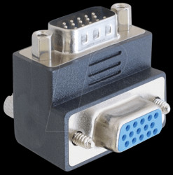 65290 Adaptor VGA plug/jack 270° angulated