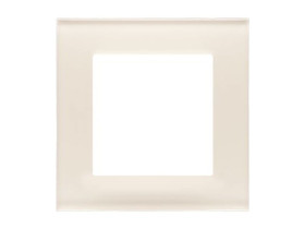 SIMON 55 Ramka 1 pojedyncza Nature szkło mrożone kremowe TRN1/171 KONTAKT SIMON