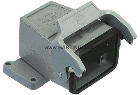 Osłona złączy dużej mocy HARTING Montaż na kablu rozmiar 6B Wpust górny rozmiar gwintu M25
