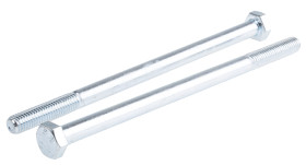 Śruba z łbem sześciokątnym gwint M8 65mm skok 1.25mm Stalowe Sześciokątny Powlekane jasnym cynkiem RS PRO