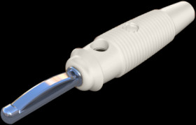 4 mm plug, screw connection, 1.5 mm², CAT O, white, 930058107