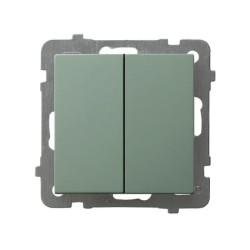 AS Łącznik dwugrupowy świecznikowy zielony mat ŁP-2G/m/84