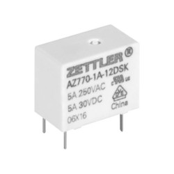 Zettler Electronics AZ7709-1AE-12DSEF PCB Relay 12V DC 5A 1 Maker 1pc