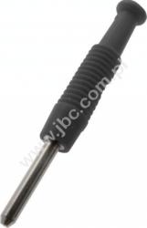 MST 3 SW Wtyczka izolowana 2mm, kołkowa, przyłącze lutowane, 6A, czarna, Hirschmann, MST3SW, 973509100