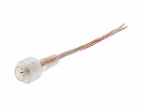 Wtyk DC hermetyczny Clear RGBW 5-pin 22awg