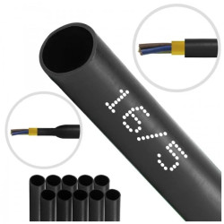 Rura termokurczliwa z klejem RCK 16,0/5,0 czarna