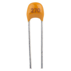 Suntan TS170R2A270JSBNA0R 27pF 5% 100V NPO P:2.54mm Radial Ceramic Capacitor