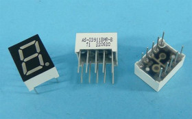 0,39' AS-03911BB-B WA BLUE 9,9mm LED