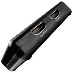 LINDY 38357 HDMI splitter 2 ports 3840x2160p Black