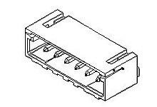 Wtyk PCB 5-pinowe raster: 2mm -rzędowe Molex Przewlekany 2A 125 V