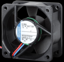614NGN Axial fan, 24V DC, 60 x 60 x 25 mm, rpm: 5100