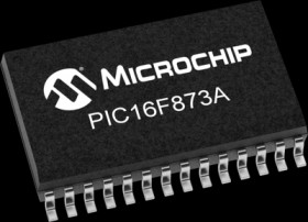 PIC Microcontroller, 8 bit, 20 MHz, SOIC-28, PIC16F873A-I/SO